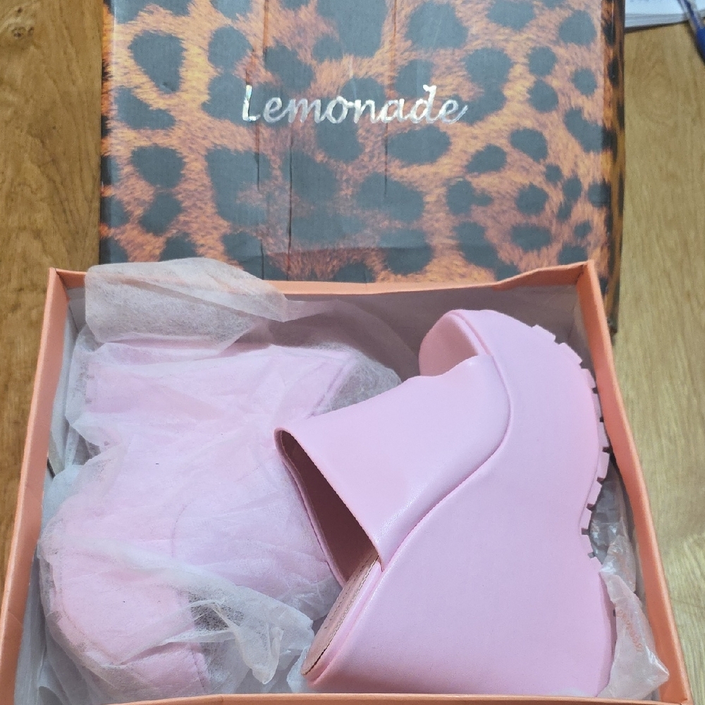 Lemonade Meanie PINK PLATFORM 8.5